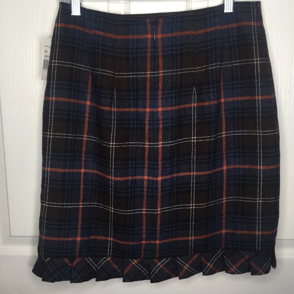 Cabi Heritage Plaid Skirt Style #742 Pleated Trim - Picture 7 of 12